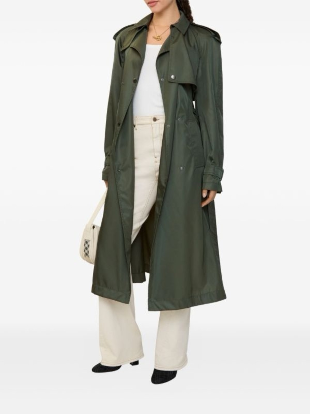 NWT Burberry Nylon Hooded Trench Coat UK10 US8
